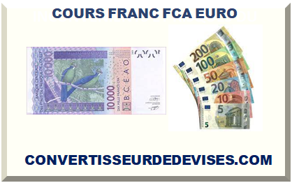 COURS FRANC FCA EURO 2024
