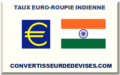 TAUX EURO-ROUPIE INDIENNE 2025