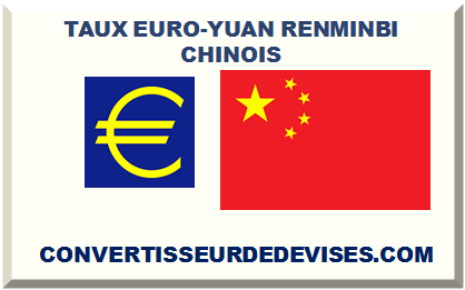 TAUX EURO-YUAN RENMINBI CHINOIS 2025